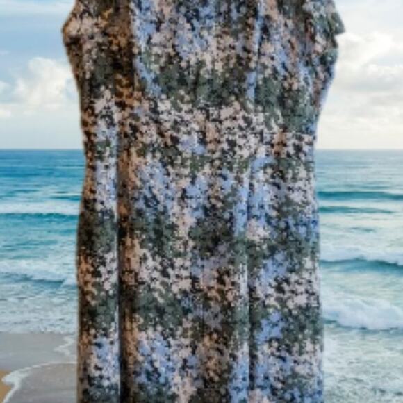 Signature Collection large short sleeve lined lightweight dress. fall/winter - Picture 3 of 3